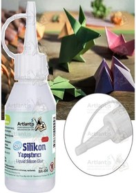 Resim Sıvı Silikon Yapıştırıcı 250 Ml 2 Adet Brons Silikon Yapıştırıcı Sıvı 250 Gr Plastik Cam Mermer Kağıt Karton Tahta Köpük 