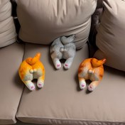 Resim 1pc WhimsyCat PVC Oval Kedi Popo Buzdolabı Manyetik, Dekoratif Buzdolabı Manyetik Ev, Ofis ve Araç Kullanımı için 