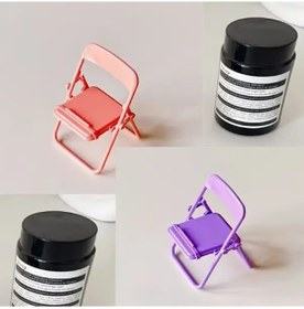 Resim Cloud011 Pembe Mor Makaron Mini Sandalye Telefon Masaüstü Standı Katlanır Stool Düzenleyici Pembe + Mor 