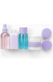 Resim Nevamel® 5 Parça Şeffaf Seyahat Kozmetik Seti 30 ml 