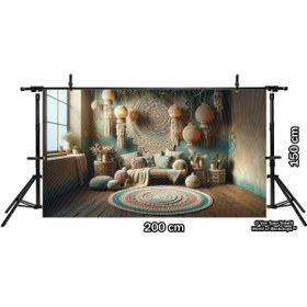 Resim Venspor Bohem Tarzı Dekoratif Arkaplan, 200x150cm, Fon, Duvar Örtüsü 