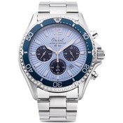 Resim Orient Mako Chronograph Solar Ra-tx0210l10b Çelik Gri Mavi Kadran 20 Atm 43 Mm Erkek Kol Saati Gri 
