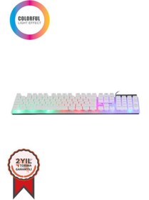 Resim Torima TORİMA TK-03 Kablolu Gaming Klavye Beyaz 