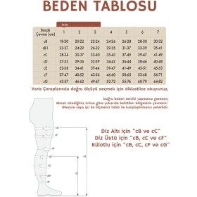 Resim Varicease 7251 Comfort Orta Basınç Hamile Külotlu Burnu Kapalı Çorap 