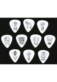 Resim Planet Waves Joe Satriani Signature Guitar Picks Beyaz - Medium 0 