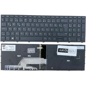 Resim Notespare Hp ile Uyumlu ProBook 450 G5 (3GH63ES), 455 G5 (3QL34EA) Işıklı Notebook Klavye Siyah TR 