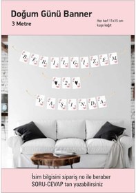 Resim Kelebek Desen İsme Özel Doğum Günü 1 Yaş Banner 3 Mt Demonte +0 