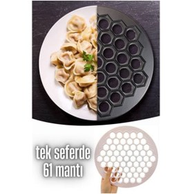 Resim ÖYKÜ VE YİĞİT Mantı Kalıbı Tek Seferde 61 Mantı Lallula Design 