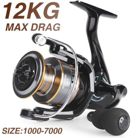 Resim Seri 1000~7000, 5.2:1 Dişli Oranı, 11.79KG Maksimum Sürükleme, CNC İşlemeli Metal Makara, Dönen Olta Makarası, Sol ve Sağ El Kullanımı İçin Değiştirilebilir, Tatlı Su ve Tuzlu Su Dayanıklılığı İçin Uygun. 