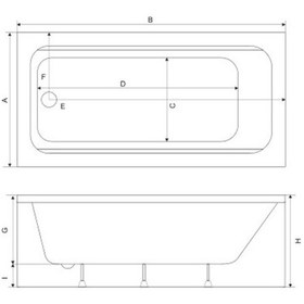 Resim Shower Sharp 75x170 Bağımsız Küvet 