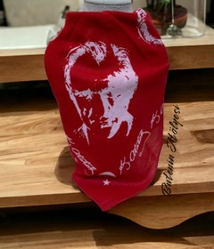 Resim Butenin Atölyesi Kırmızı Atatürk portre ve imzalı pamuk kumaş, fular - bandana -19 Mayıs 