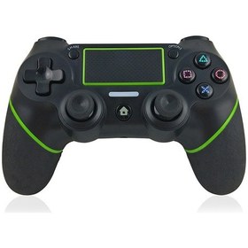 Resim Mufunye Ps4 Uyumlu Kablosuz Bt Oyun Kumandası, Dokunmatik Yüzey Ve Titreşim Özellikli, Ergonomik Tasarım, Siyah&yeşil 