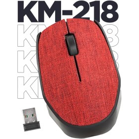 Resim Everest KM-218 USB Gri 2.4Ghz Kumaş Yüzey Kablosuz Mouse 