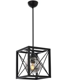 Resim Avonni Av-60127-1Bsy Siyah Boyalı Modern Avize E27 Metal Cam 25X25Cm 