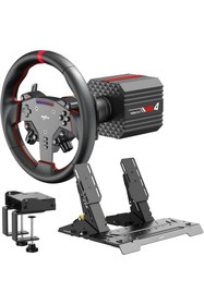 Resim pxn VD4 Direct Drive Sim Racing Seti 4Nm – W AS Direksiyon, PD HM Pedal, Masa Kelepçeli, PC Uyumlu 