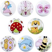 Resim Eymenyapimarket Porselen Düğme Bebek Çocuk Odası Dolap Kulp 