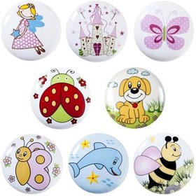 Resim Eymenyapimarket Porselen Düğme Bebek Çocuk Odası Dolap Kulp 