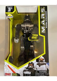 Resim Süper Robot Mars Sesli Ve Işıklı Siyah Renk 24 Cm 