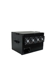 Resim RigBu Kapalı Mining Rig Kasası Sk53 Fanlı Hız Ayarlı Siyah 