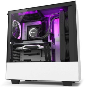 Resim NZXT H510i Tempered Glass RGB Siyah/Beyaz USB 3.1 ATX Mid Tower Kasa 