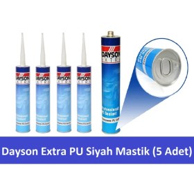 Resim Dayson Extra Pu Mastik Siyah Silikon 280 ml 5 Adet 