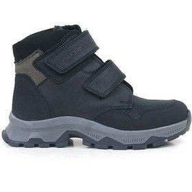 Resim Rakerplus Trekking Hakiki Deri Siyah Cırtlı Erkek Çocuk Bot Siyah 