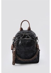 Resim Ççs 17633 Kadın Omuz Ve Sırt Çantası Siyah 