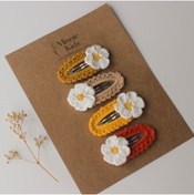 Resim MinnieKids 4 Lü Örgü Çıtçıt Toka Seti 