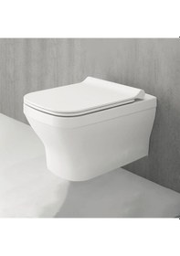 Resim Bocchi Firenze Asma Klozet Kapak Hariç Parlak Beyaz 1192-064-0128 