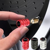 Resim 4 adet Alüminyum Alaşımlı Araba Lastik Emme Port Kapakları, TOYOTA, HONDA, MAZDA, MITSUBISHI, JEEP, MG için Uygun 
