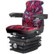 Resim Kabinli Traktör Ve Iş Makinesi 3 Parça Koltuk Kılıfı- Kırmızı 