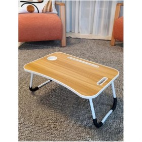 Resim abnturk Katlanabilir Taşınabilir Yatak Koltuk Üstü Laptop Bilgisayar Sehpası Ders Çalışma Masası 