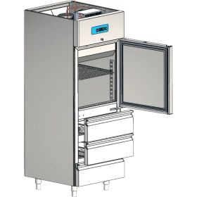 Resim CSA Karacasan (304 Çelik) 700 Lt Dikey Çekmeceli Buzdolabı 