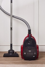 Resim Karaca Vantuz Action Force X10 2 Lt Toz Torbasız Hazneli Elektrikli Süpürge Cherry Red 899 W 