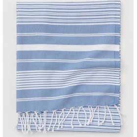 Resim Mulberry Maryon Pamuk Banyo Havlusu Peştemal Mavi 