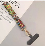 Resim Wsshe Retro Desenli Evrensel Telefon Kordonu - Crossbody Uzun Askı - Antikayıp Klip - Boyun Askısı Piyano Siyah 