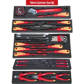 Resim İzeltaş Elektrikçi Takım Çantası | 45 Parça 
