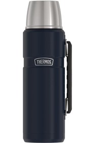 Resim Genel Markalar Paslanmaz King SK2020 Vakum Yalıtımlı İçecek Şişesi, 75 oz, Mat Mavi 