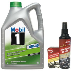 Resim Mobil 1 ESP 5W-30 Tam Sentetik Motor Yağı 5 L + Gojo Temizlik Süngeri + Gojo Torpido Sütü 200 ML 
