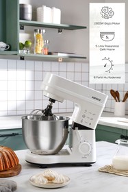 Resim Karaca Maestrochef Stella Stand Mikser Beyaz 1500w 5 Litre 
