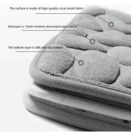 Resim Xnews Memory Kaydırmaz Banyo Paspası Pembe 