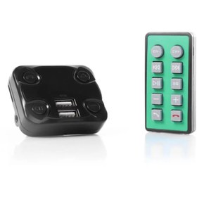 Resim L'eDoren 3in1 Kumandalı Bluetooth Araç Kiti Fm Transmitter Usb Tf 1200 Mah 