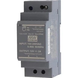 Resim Mean Well Hdr-30-12 12VDC 2.0AMP Dın Rail Stepshape Güç Kaynağı 