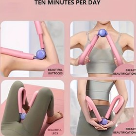 Resim TPE Fitness Bacak Eğitmeni, Taşınabilir Ev Jimnastiği Bacak Güçlendirici, Pelvik Taban Kas Egzersiz Cihazı, Şarj Edilmemiş, Evrensel Uyumluluk, Pembe - Güzel Bacaklar ve Kalçalar İçin Günlük Kullanım - 10 Dakika 