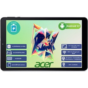 Resim Iconia A10 NT.LG0EY.001 4 GB RAM 64 GB SSD 10.1" HD IPS Siyah Android Tablet 