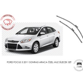 Resim Ford Focus 3 silecek seti Araca özel orjinal aparat 2011 Sonrası 
