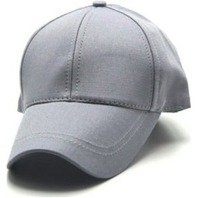 Resim Unisex Gri Ayarlanabilir Şapka 