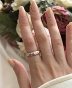 Resim Mineli Mor Yüzük 