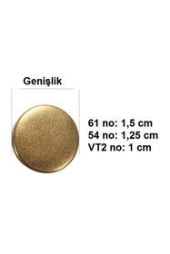 Resim srtfootcare 1,25 cm Nikel Çıtçıt 54 No Alfa 10 Adet 