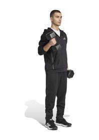 Resim Black Adidas Erkek Günlük Kapşonlu Eşofman Üstü Gg Fz Hd Jm1033 SiYAH 